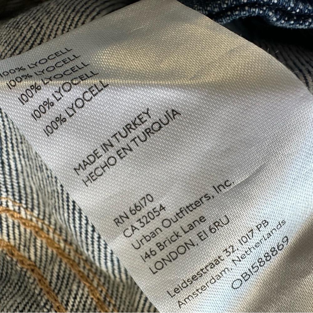 Free People Hazel Pull On Drop‎ Waist Jeans Cargo Pockets Smocked Waist size L - Picture 4 of 7